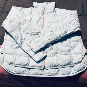 Free people pippa packable jacket xs light blue